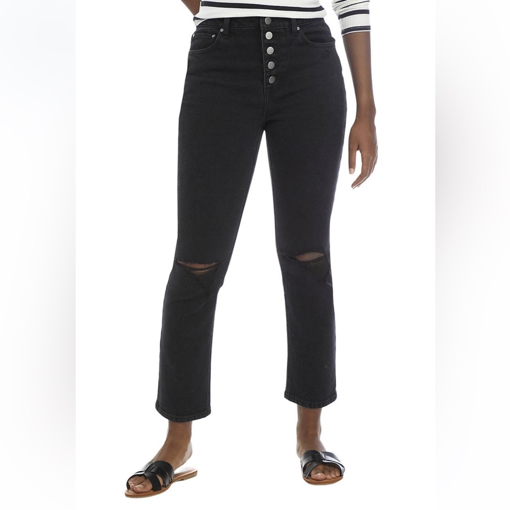 NWT Wonderly Women's High Rise Slim Fit
Cropped Straight Jeans